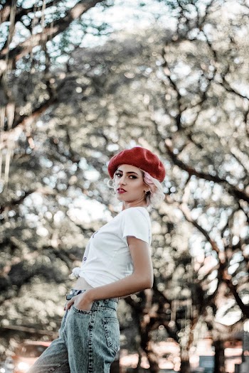 Woman Wearing Beret