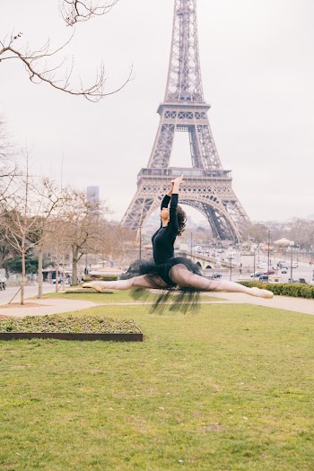Woman Wearing Black Ballerina Dress