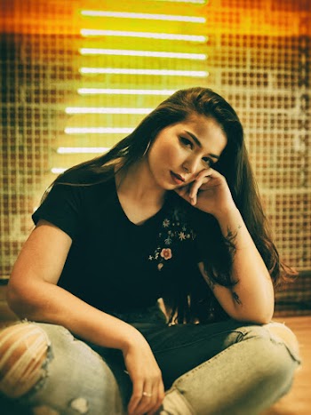 Woman Wearing Black Blouse