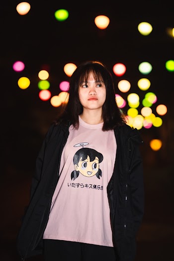 Woman Wearing Black Cardigan