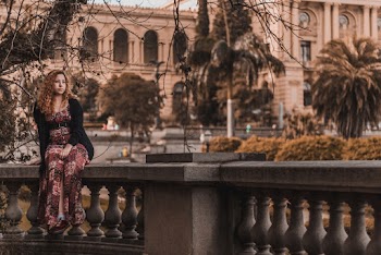 Woman Wearing Black Cardigan