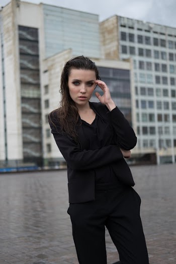 Woman Wearing Black Clothing