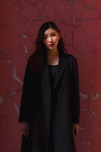 Woman Wearing Black Coat