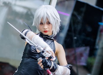 Woman Wearing Black Costume