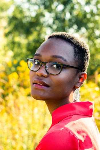 Woman Wearing Black Framed Eyeglasses