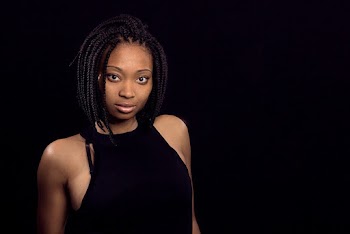 Woman Wearing Black Halter Dress
