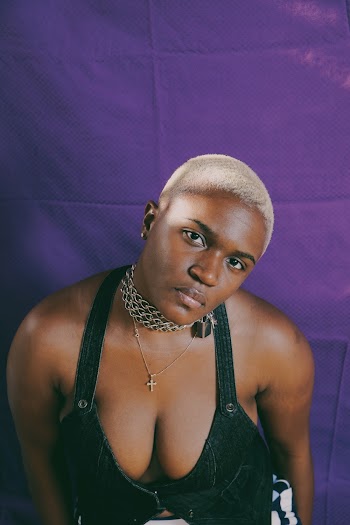 Woman Wearing Black Halter Top