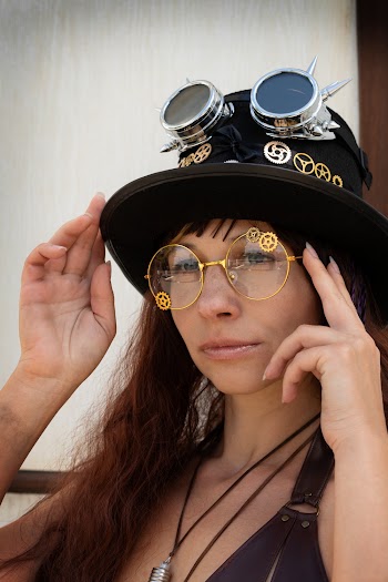 Woman Wearing Black Hat