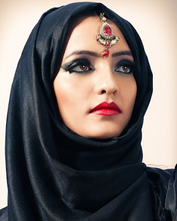 Woman Wearing Black Hijab