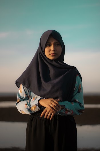 Woman Wearing Black Hijab