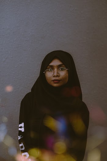 Woman Wearing Black Hijab