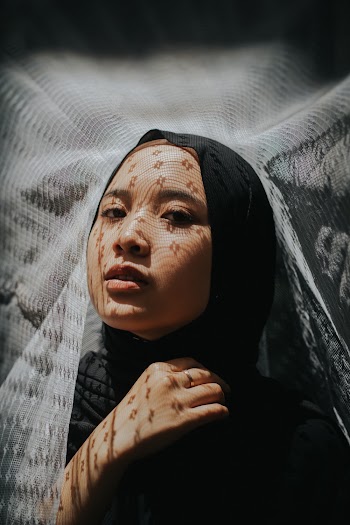 Woman Wearing Black Hijab