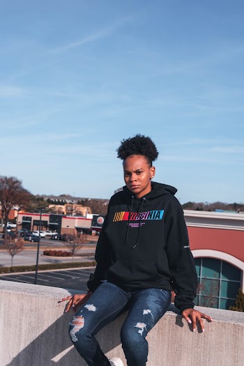 Woman Wearing Black Hoodie