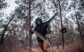 Woman Wearing Black Hoodie