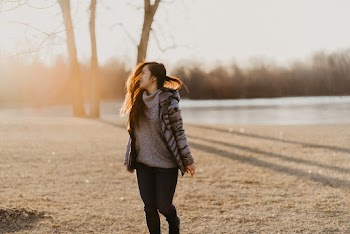Woman Wearing Black Jacket