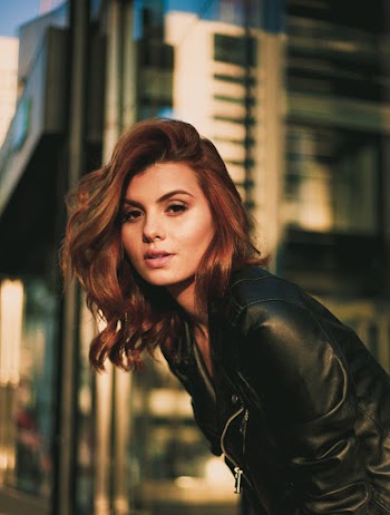 Woman Wearing Black Leather Jacket