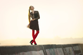 Woman Wearing Black Long-sleeved Dress