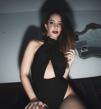 Woman Wearing Black Monokini Inside Room