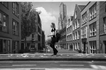 Woman Wearing Black Pants