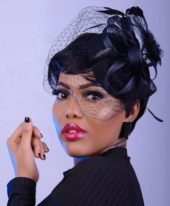 Woman Wearing Black Ribbon Headrest