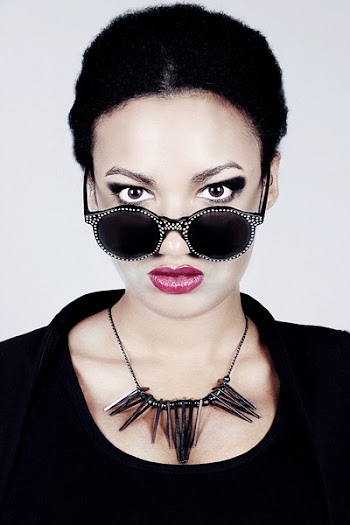 Woman Wearing Black Scoop Neck Shirt