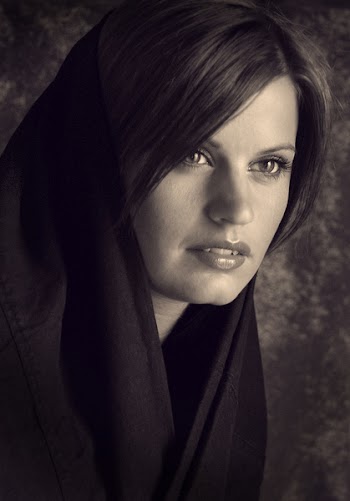 Woman Wearing Black Shawl