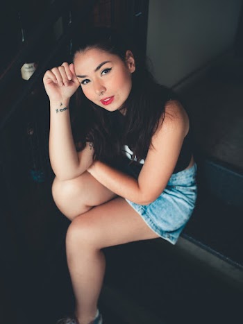 Woman Wearing Black Tank Shirt