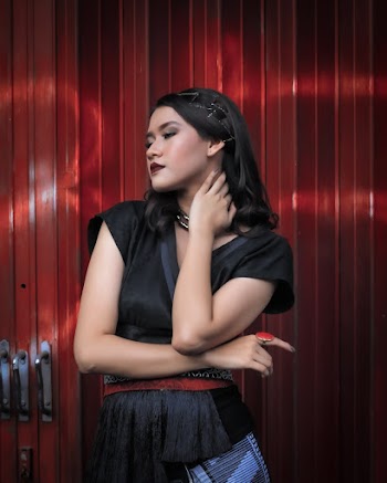 Woman Wearing Black Top
