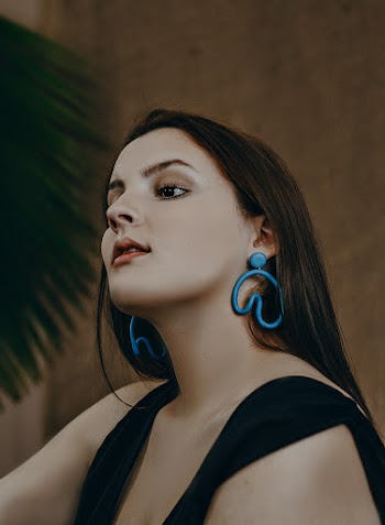 Woman Wearing Black Top