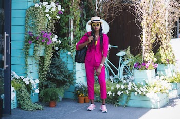 Woman Wearing Blazer and Dress Pants