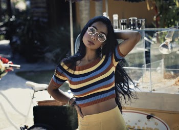 Woman Wearing Blue and Red Stripe Shirt