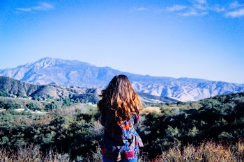 Woman Wearing Blue Clothes at Daytime