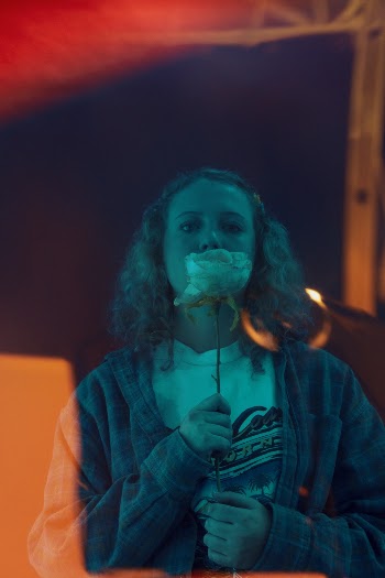 Woman Wearing Blue Denim Jacket Standing