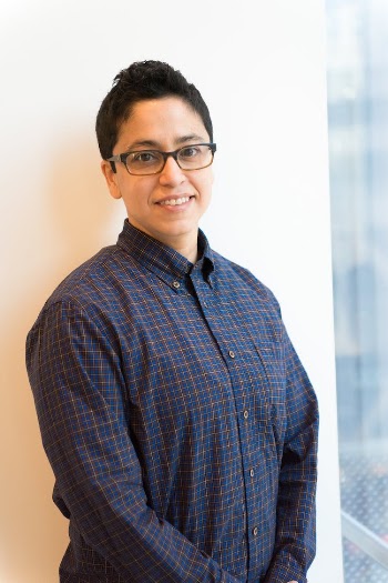 Woman Wearing Blue Dress Shirt