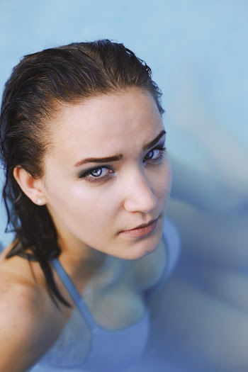Woman Wearing Blue Top
