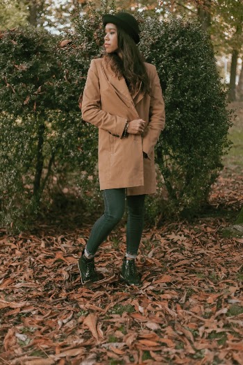 Woman Wearing Brown Coat