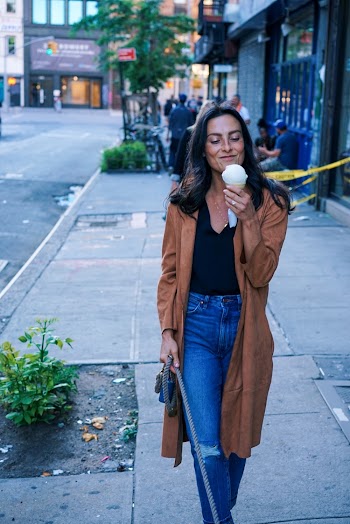 Woman Wearing Brown Coat during Daytim E