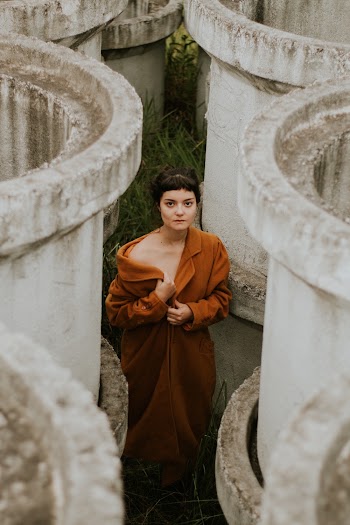 Woman Wearing Brown Collared Coat