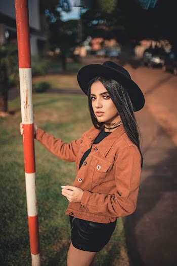 Woman Wearing Brown Jacket