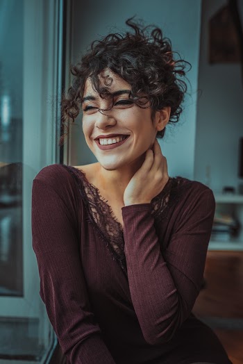 Woman Wearing Brown Longsleeve Top