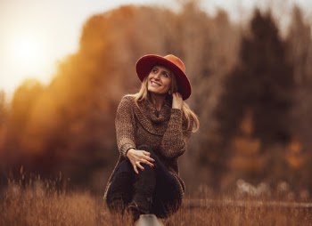 Woman Wearing Brown Sweater