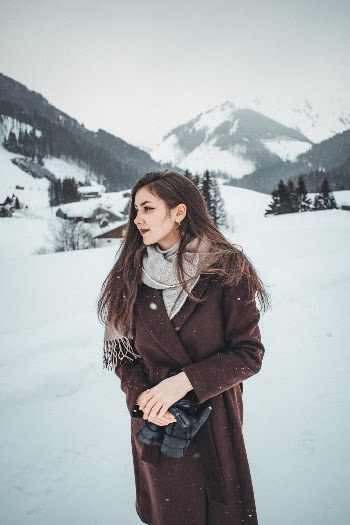 Woman Wearing Brown Trench Coat