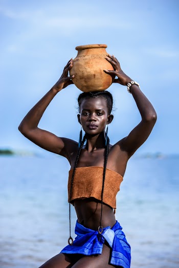 Woman Wearing Brown Tube 
