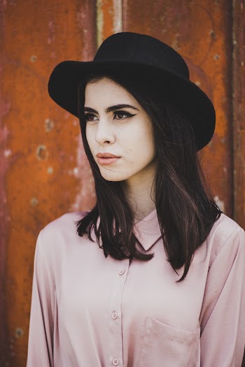 Woman Wearing Cowboy Hat