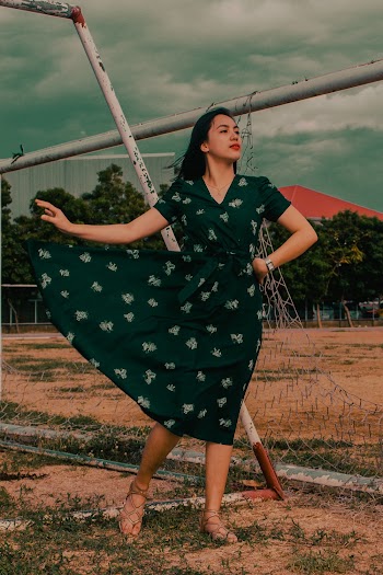 Woman Wearing Dress