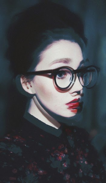 Woman Wearing Eyeglasses