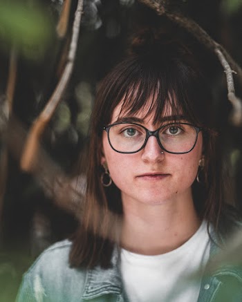 Woman Wearing Eyeglasses