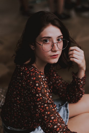 Woman Wearing Eyeglasses