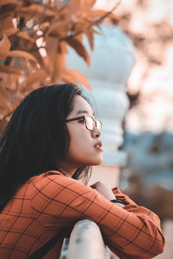 Woman Wearing Eyeglasses