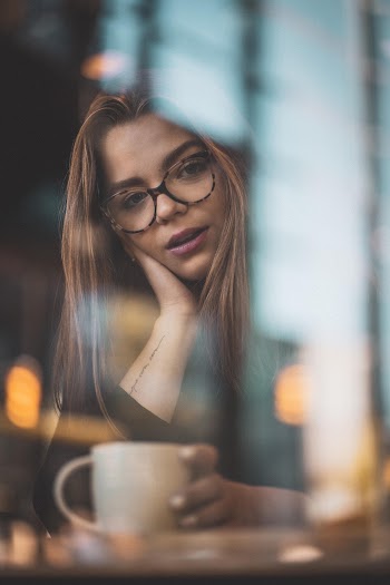 Woman Wearing Eyeglasses